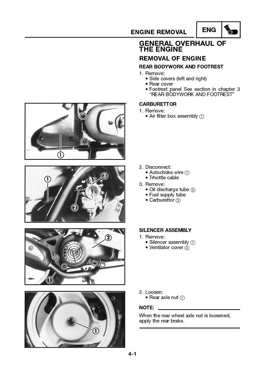 Yamaha Neos (YN50) 2002 Service Manual billede 52