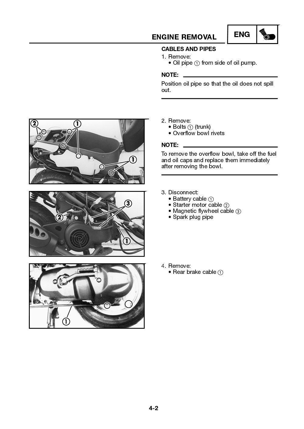Yamaha Neos (YN50) 2002 Service Manual billede 53