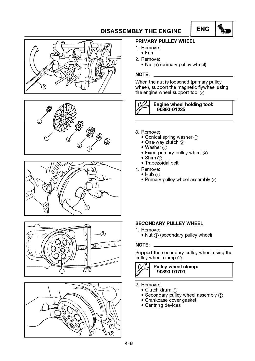 Yamaha Neos (YN50) 2002 Service Manual billede 57