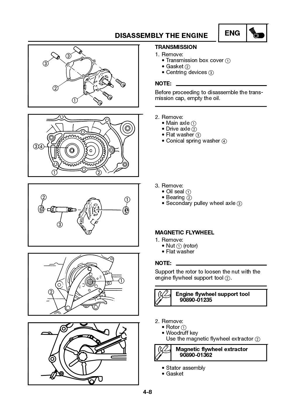 Yamaha Neos (YN50) 2002 Service Manual billede 59