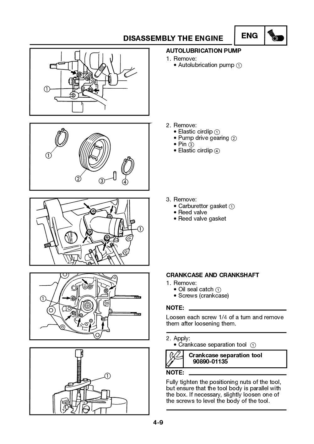 Yamaha Neos (YN50) 2002 Service Manual billede 60