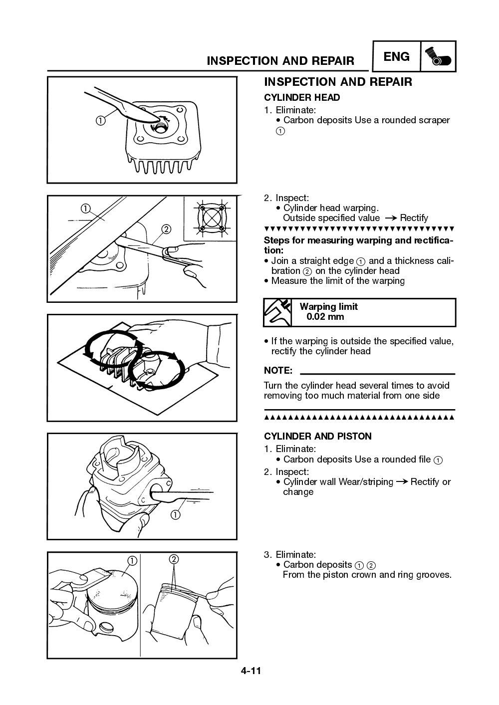 Yamaha Neos (YN50) 2002 Service Manual billede 62