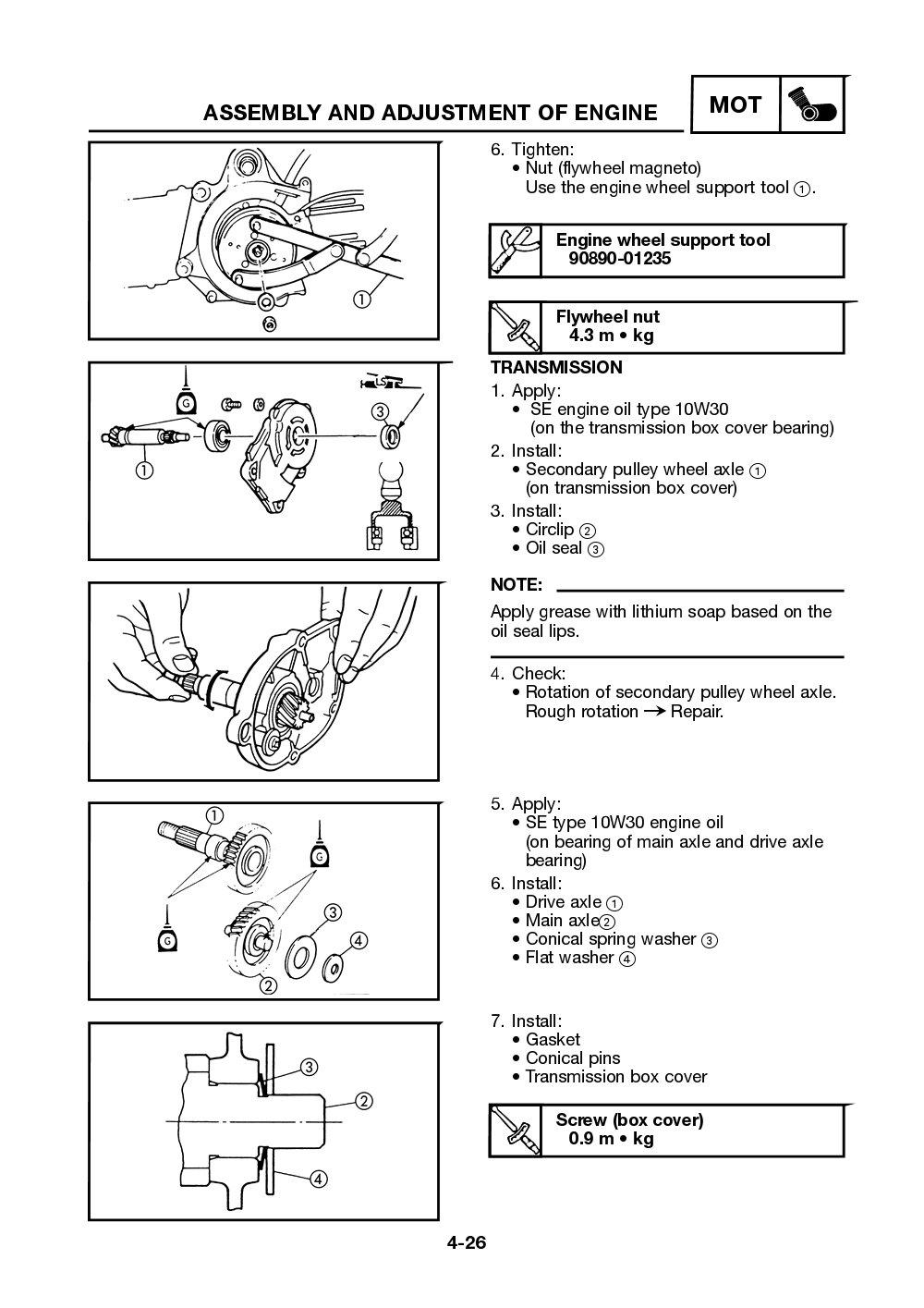 Yamaha Neos (YN50) 2002 Service Manual billede 77