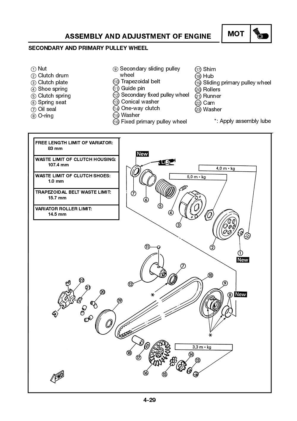 Yamaha Neos (YN50) 2002 Service Manual billede 80