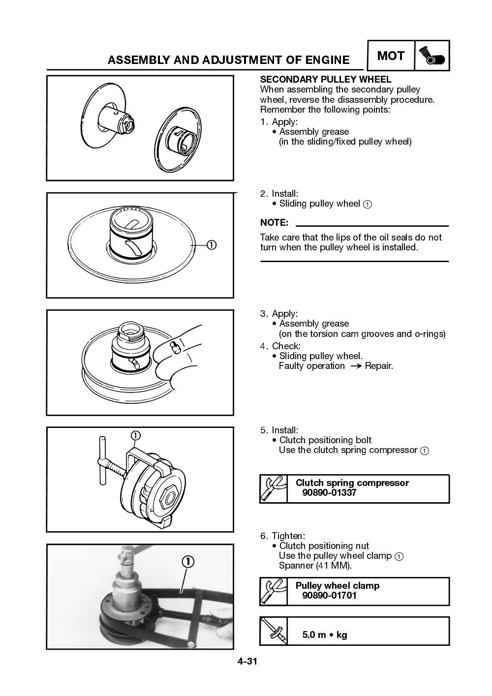 Yamaha Neos (YN50) 2002 Service Manual billede 82