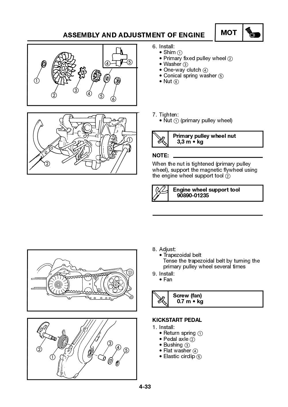 Yamaha Neos (YN50) 2002 Service Manual billede 84