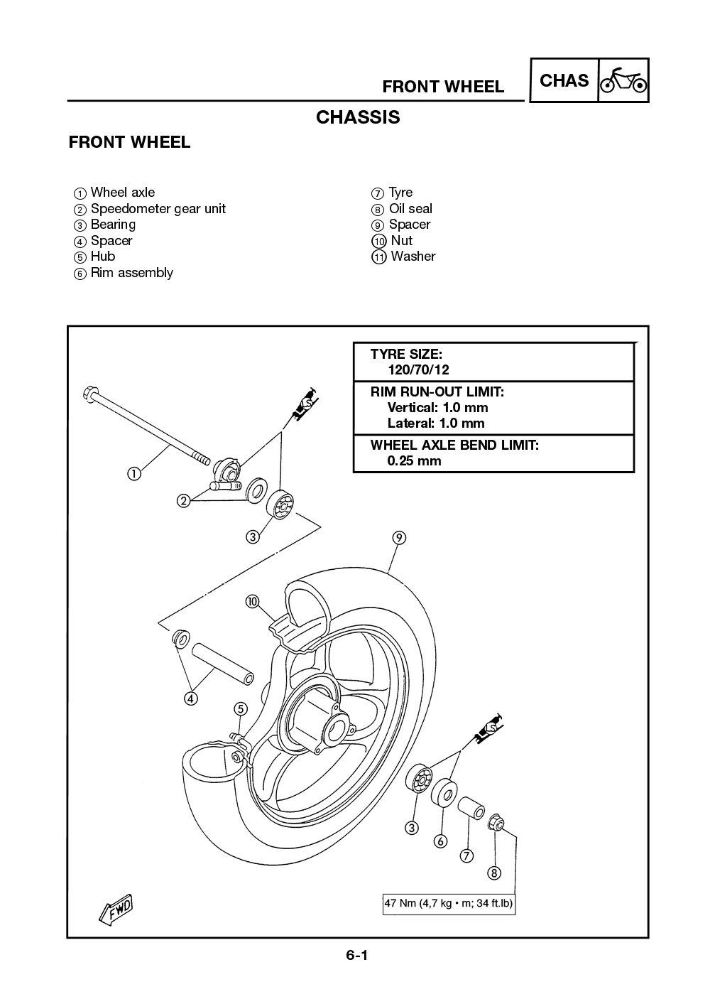 Yamaha Neos (YN50) 2002 Service Manual billede 104