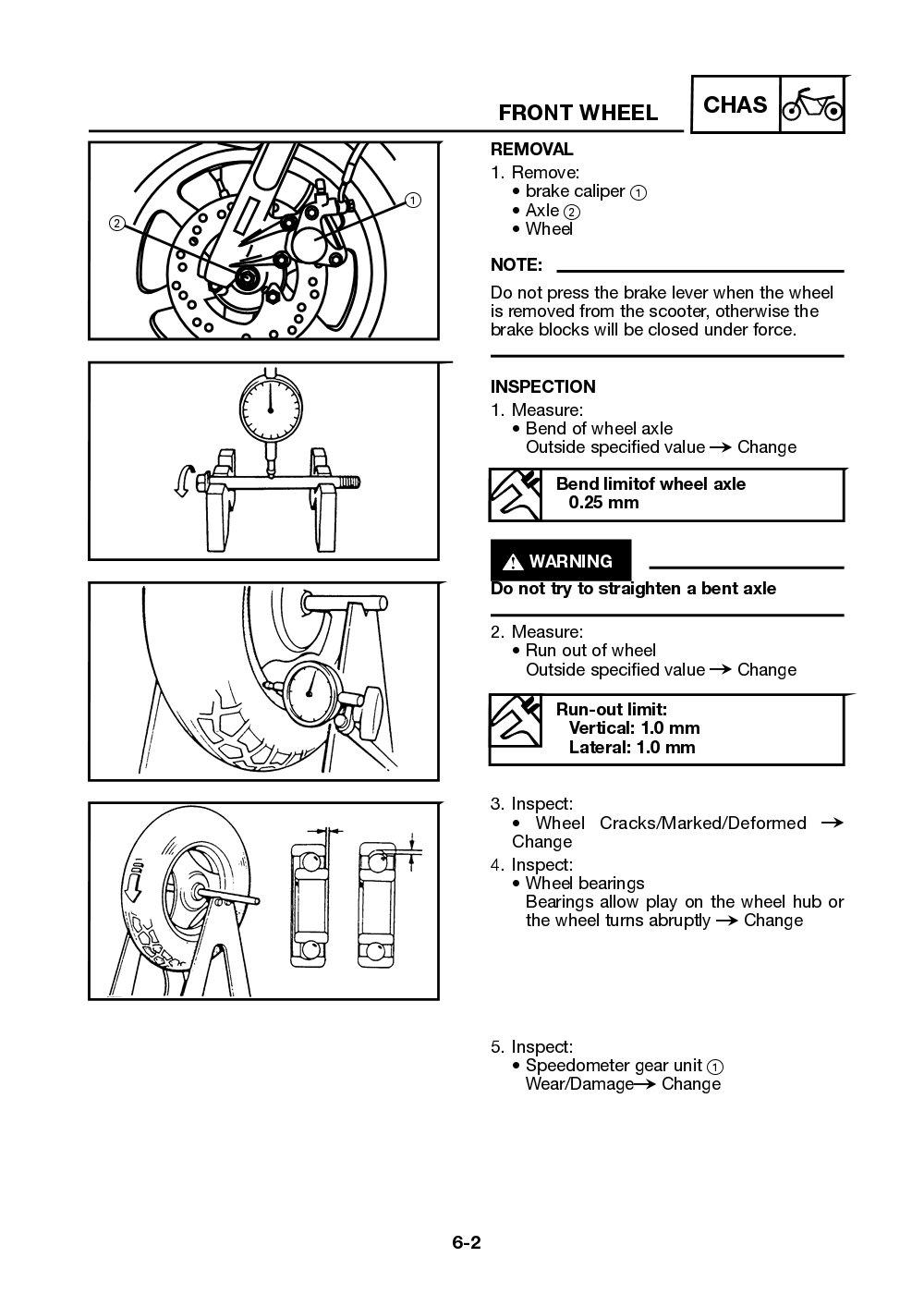 Yamaha Neos (YN50) 2002 Service Manual billede 105