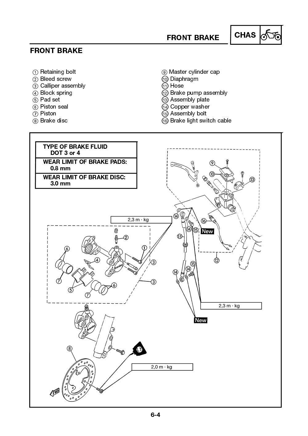 Yamaha Neos (YN50) 2002 Service Manual billede 107