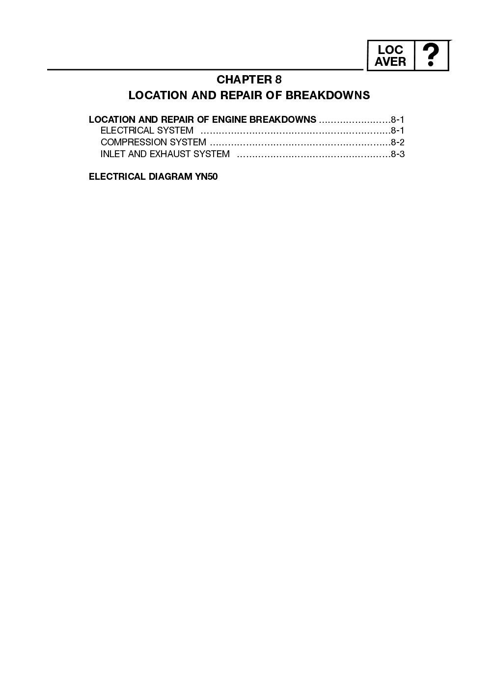 Yamaha Neos (YN50) 2002 Service Manual billede 157