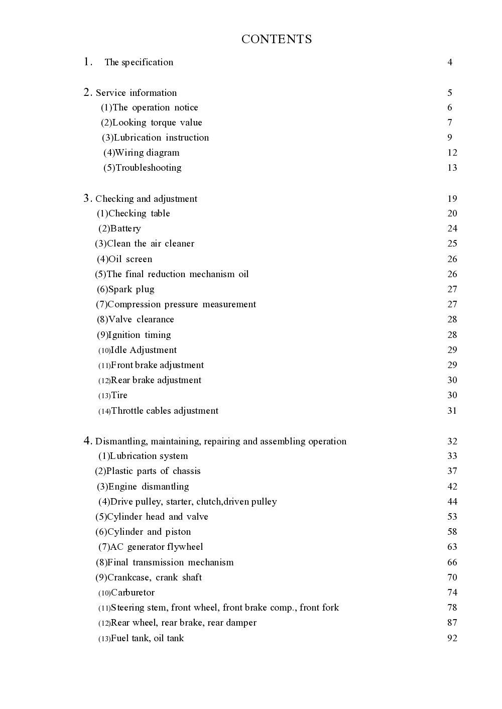 PGO Ligero Service Manual billede 2