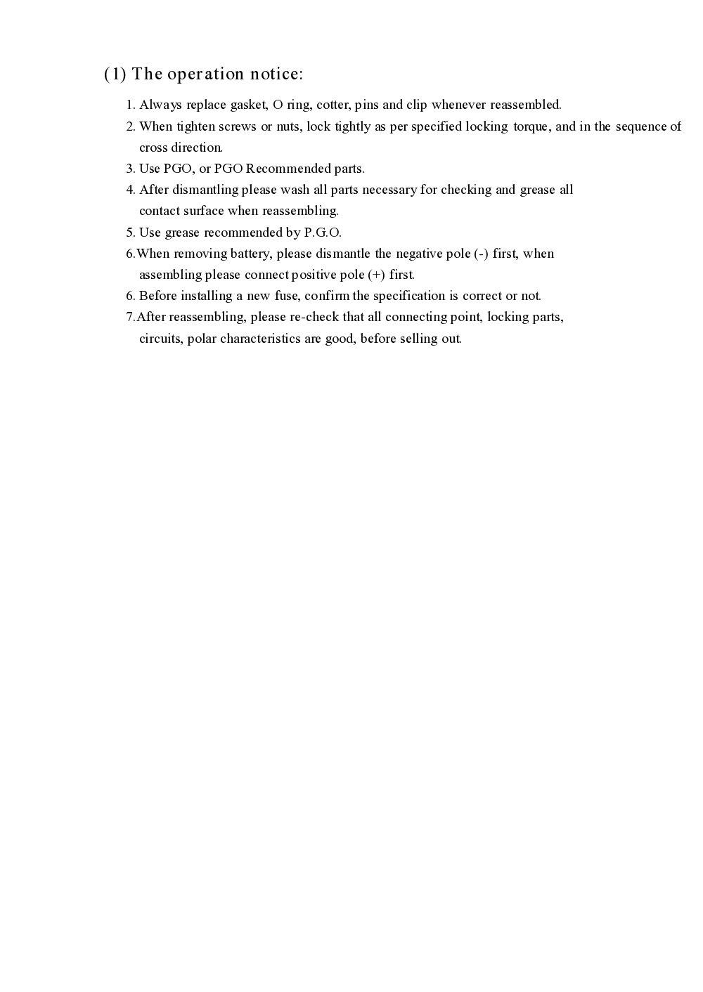 PGO Ligero Service Manual billede 7