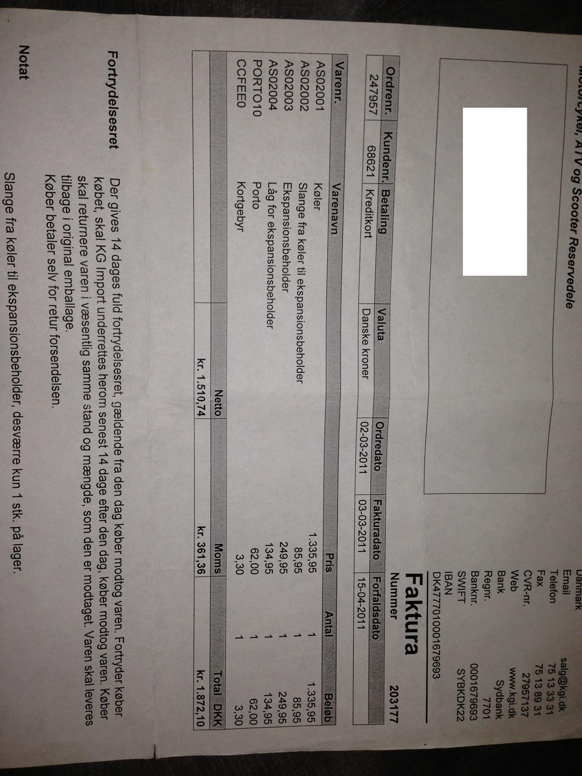 faktura på sonic R/T billede 3