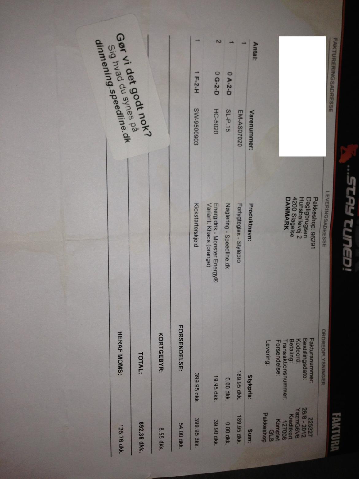 faktura på sonic R/T billede 4