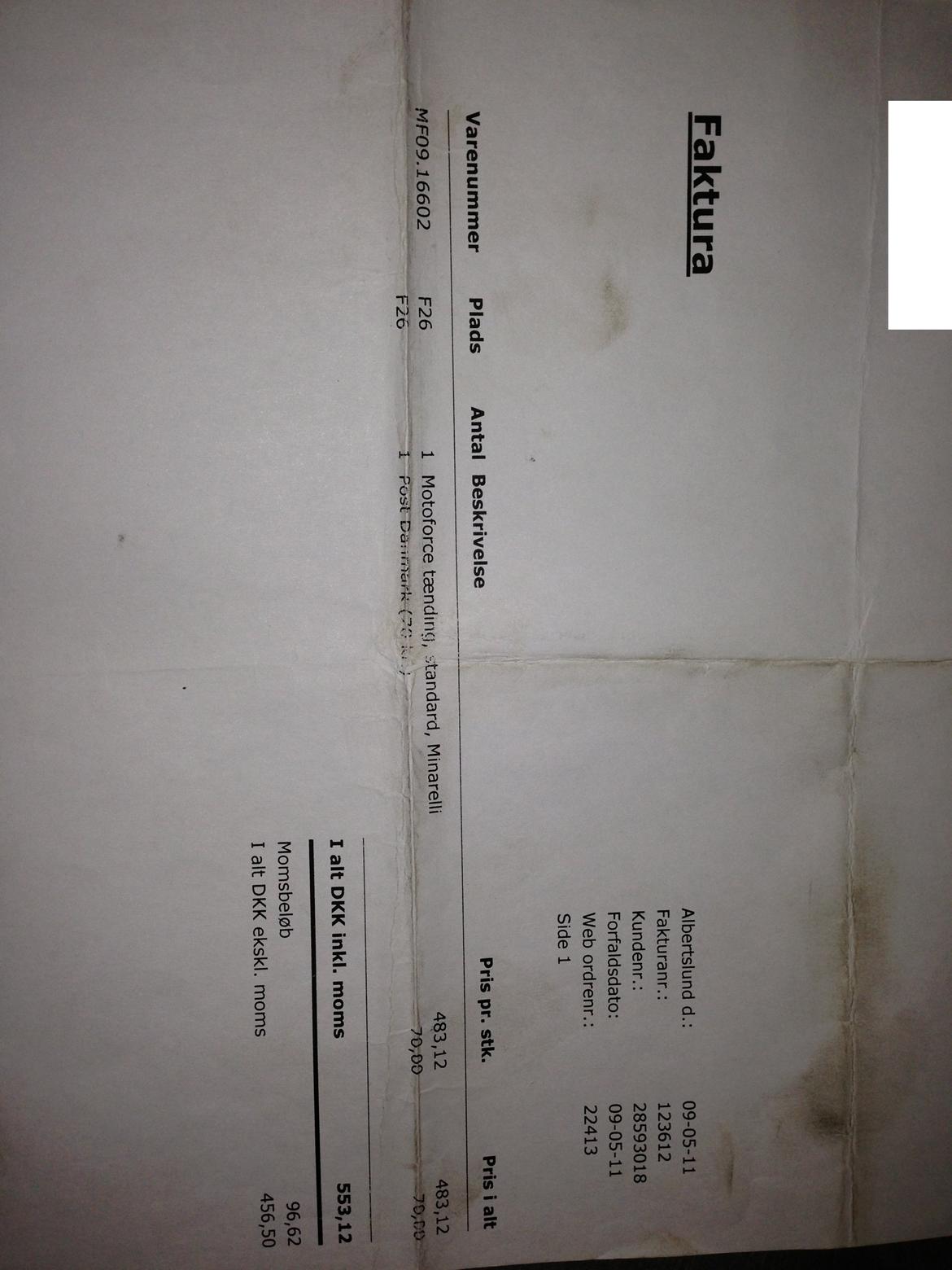 faktura på sonic R/T billede 12