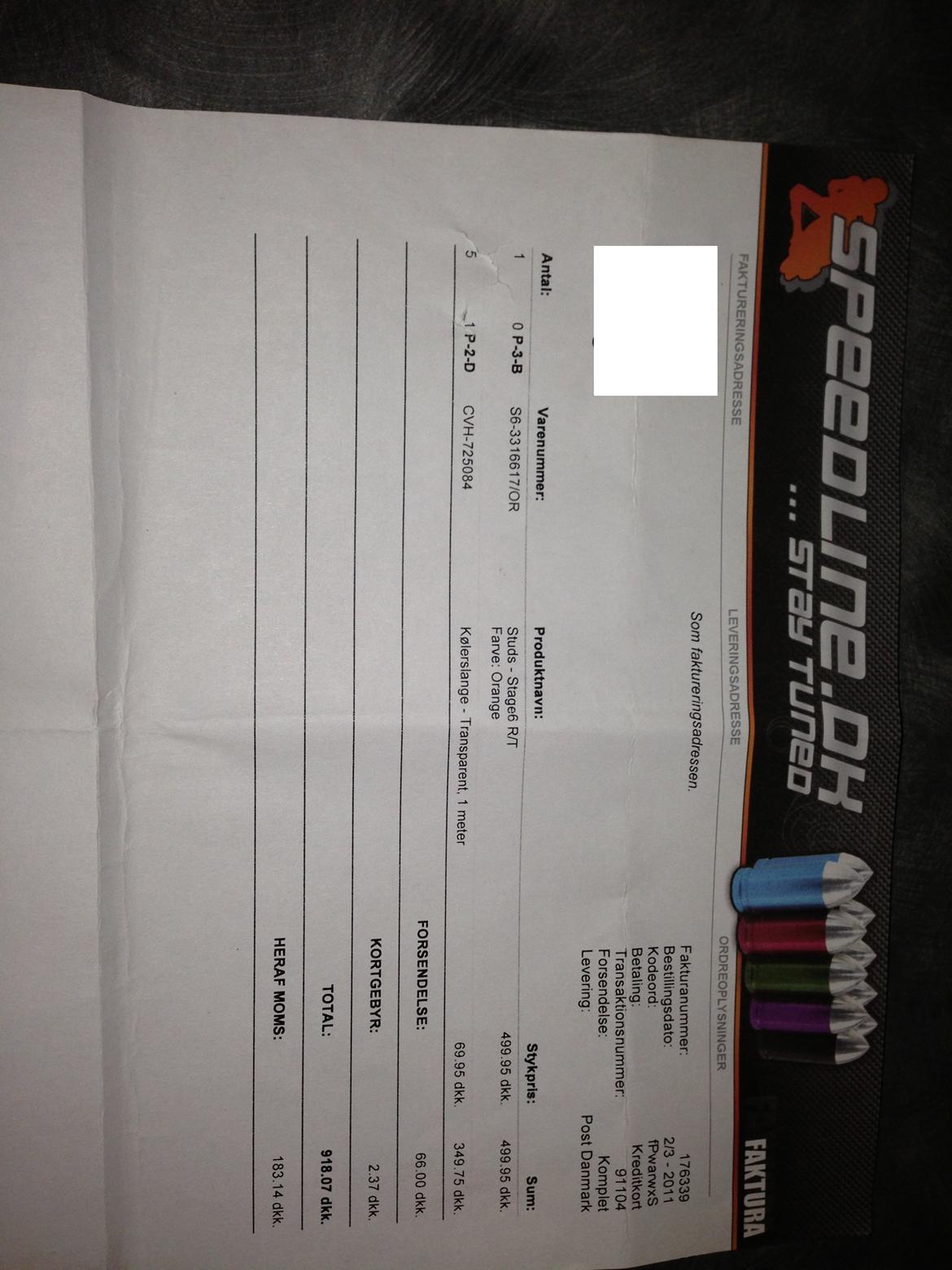 faktura på sonic R/T billede 16