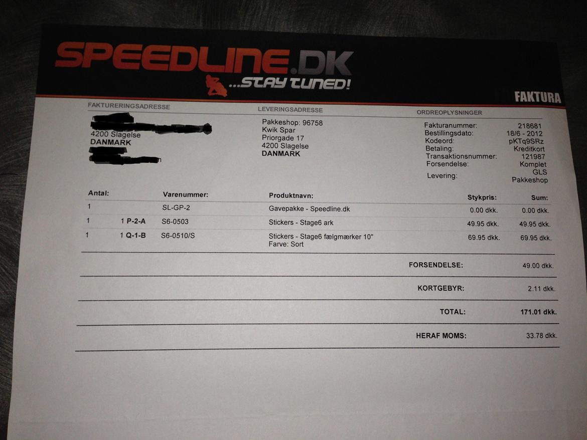 faktura på sonic R/T billede 17