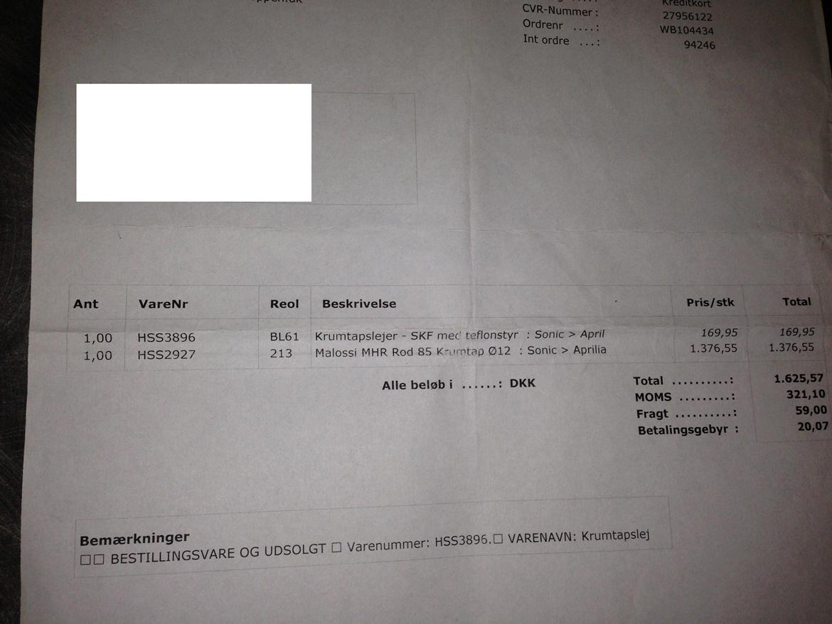 faktura på sonic R/T billede 19
