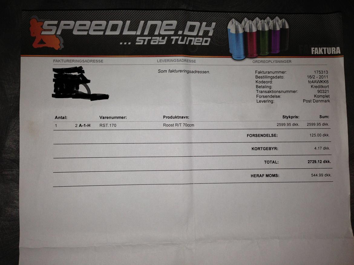 faktura på sonic R/T billede 22