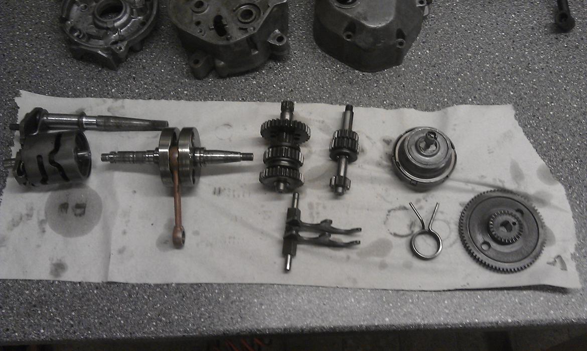 Puch Monza 3 Gear ´77 projekt - Alt inde i en Monza 3 gear motor billede 3