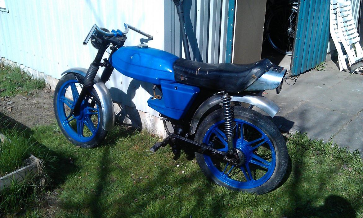 Puch Monza 3 Gear ´77 projekt - Den blå Monza er til dele på projektet billede 11