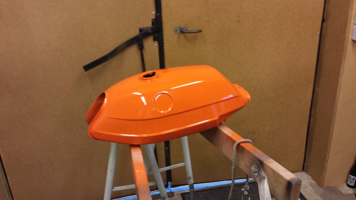 Puch Monza 3 Gear ´77 projekt - Tank nymalet billede 34