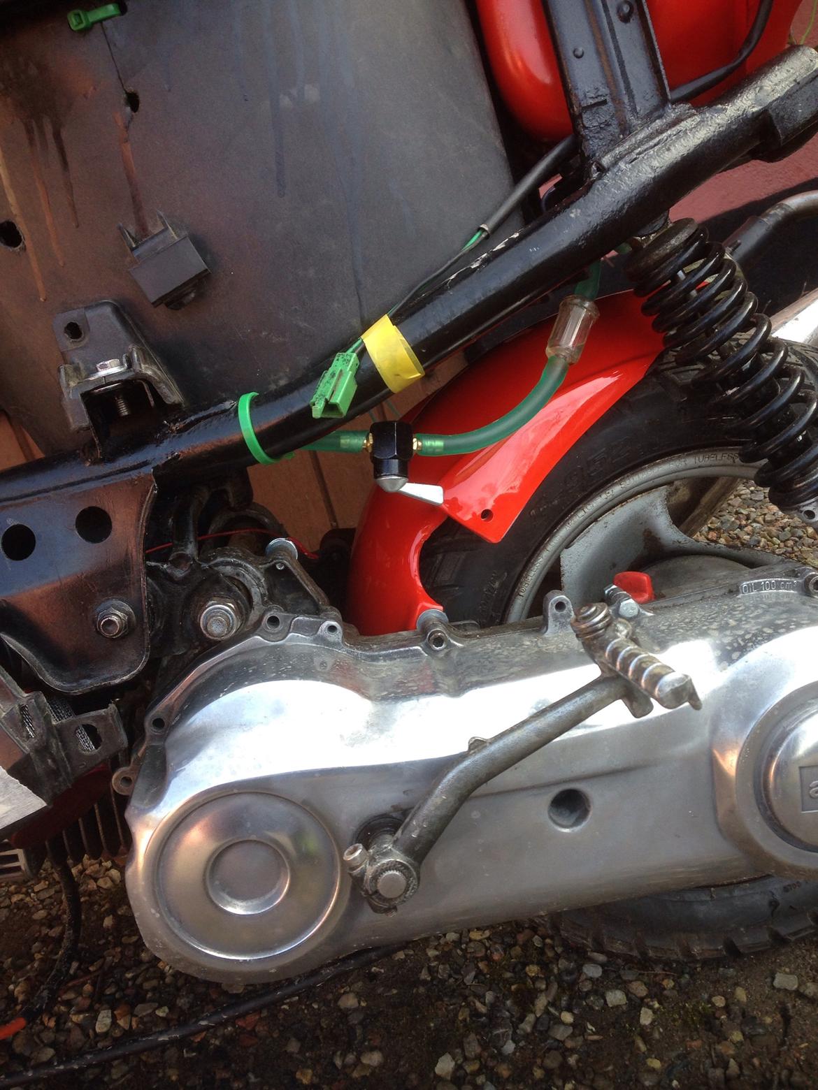 Yamaha Jog FS projekt. - så der bagskærm!  billede 68