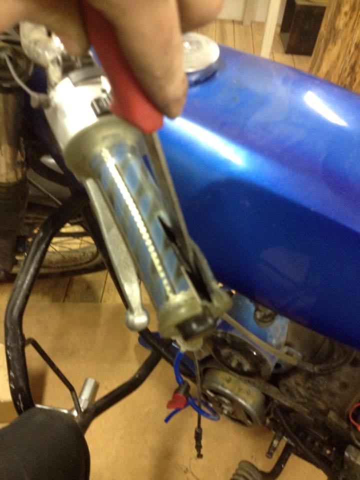 Yamaha fs1 77' projekt - Af med de gamle håndtag.. billede 13