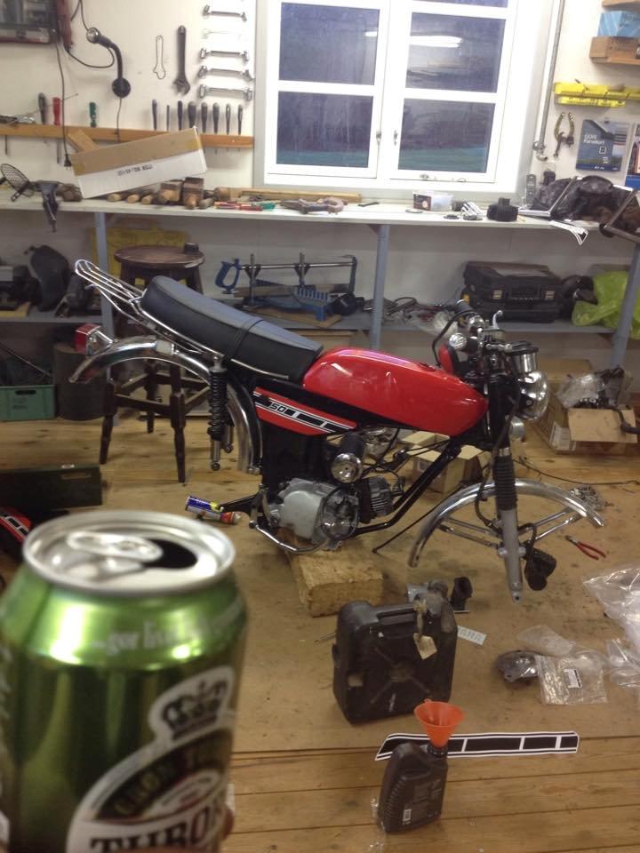 Yamaha fs1 77' projekt - Nu begynder det at ligne noget, synet skal nyde med en bajer! billede 21