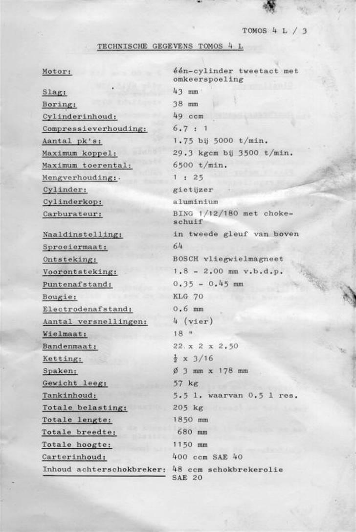Tomos 4L motor.. billede 4