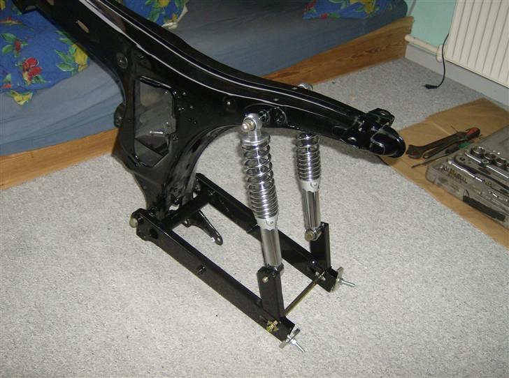 Yamaha fs1 4 gear (Blue Killer!) - Så er bagsvingeren monteret med nye rustfri bolte og Textyl! billede 23