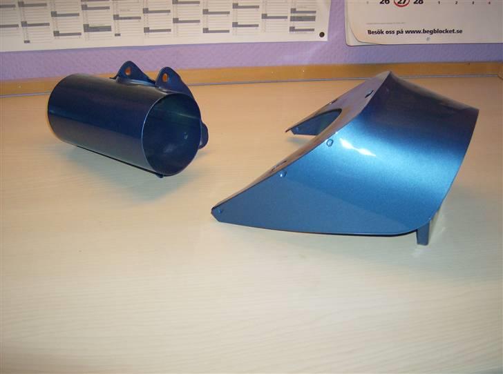 Yamaha fs1 4 gear (Blue Killer!) - Luftfilterkasse og anderøv autolakeret metallik blå og eftergivet klarlak... autolakering foretaget af Morup Mølle autolak... billede 27