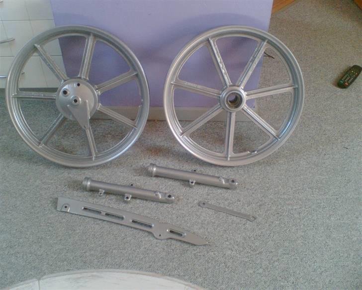 Yamaha fs1 4 gear (Blue Killer!) - Stjernefælge, ydrerør og kædeskærm pulverlakeret... billede 31