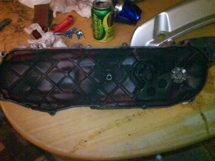 Renovering/styling af Yamaha slider - Gjorde kickstarterskjold vist også. billede 10