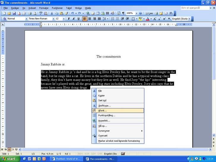 Horeunge i word! billede 1