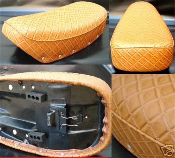 Honda sæder - Honda Dax Custom Brunt med mønster billede 5