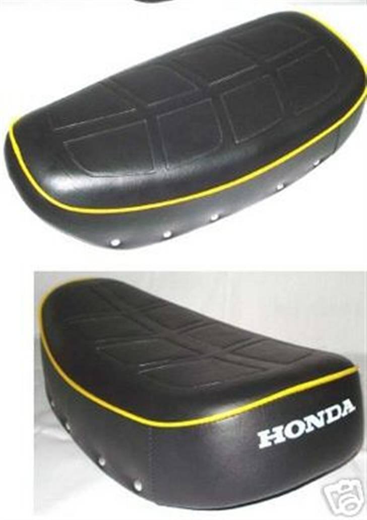 Honda sæder - Honda Dax 6v med mønster og gul trim linje (alle farver mulige) billede 9