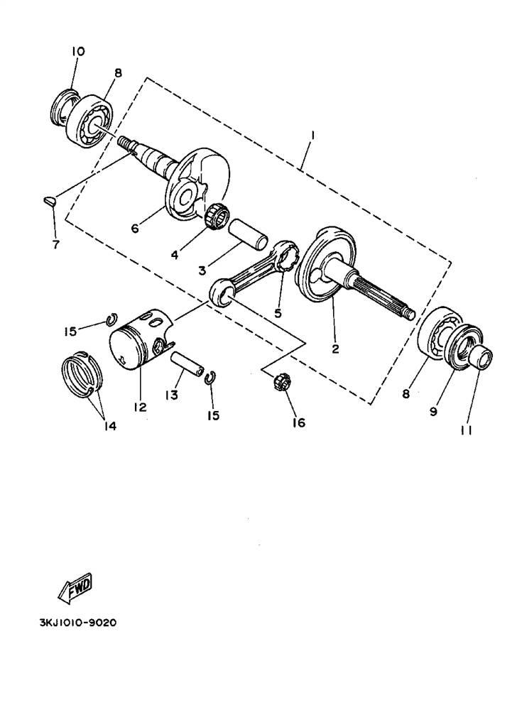 Yamaha jog parts manual billede 2