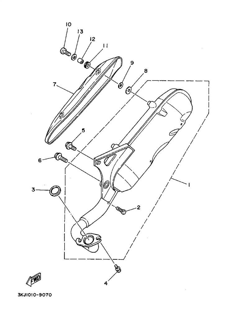 Yamaha jog parts manual billede 7