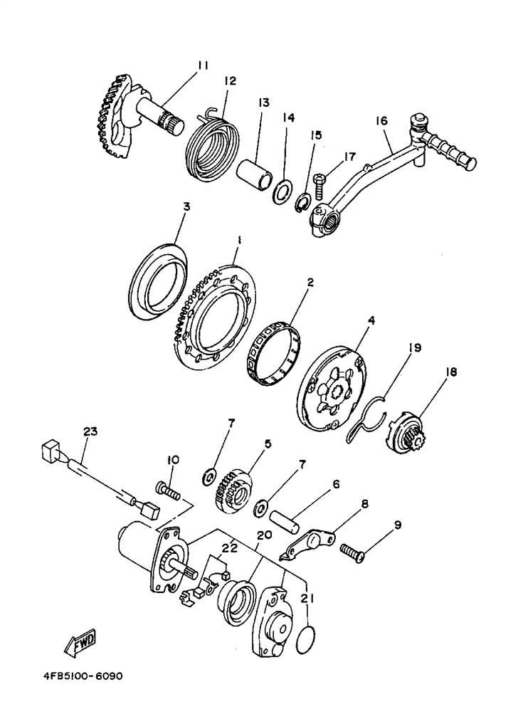 Yamaha jog parts manual billede 9