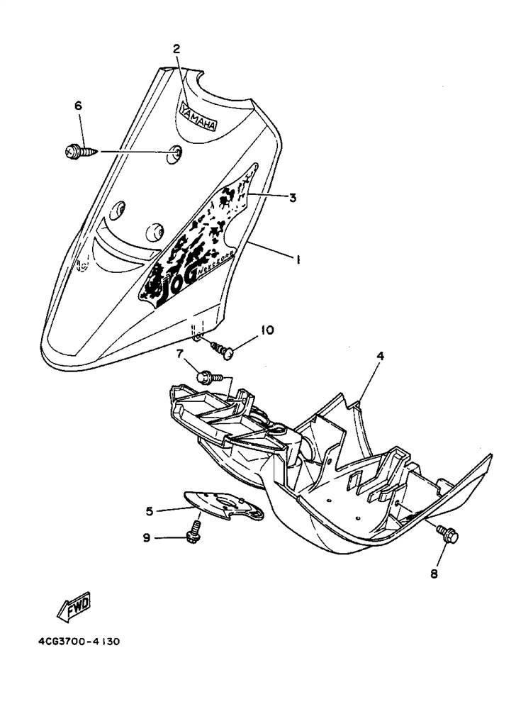 Yamaha jog parts manual billede 13