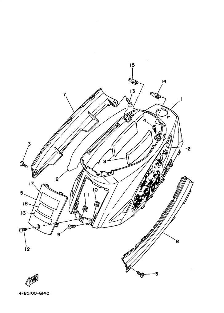 Yamaha jog parts manual billede 14