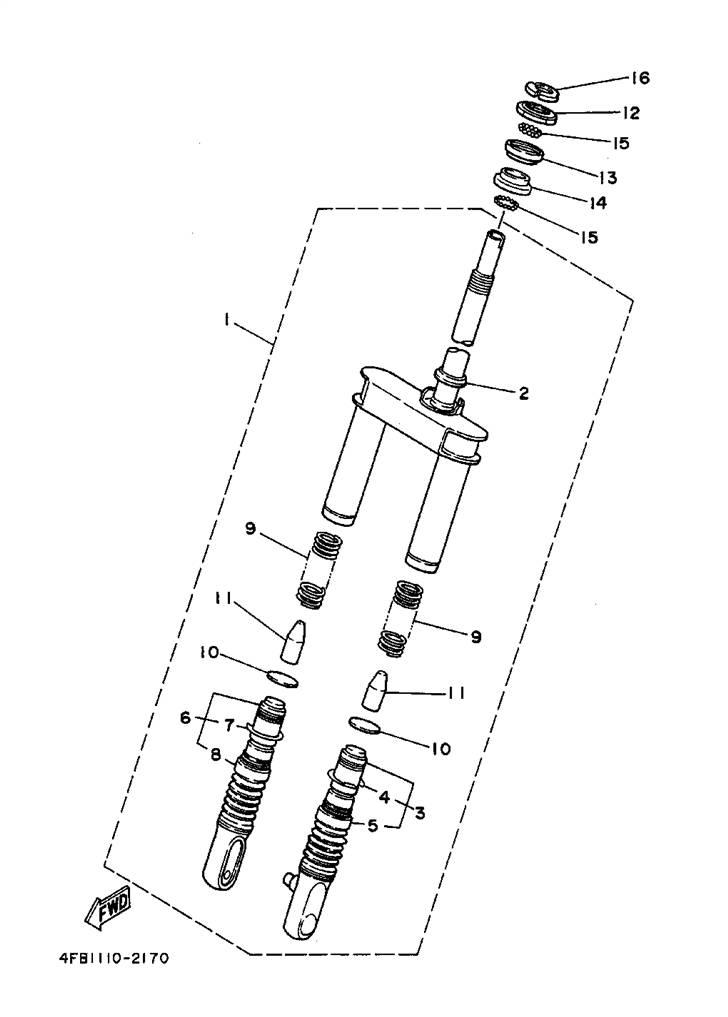 Yamaha jog parts manual billede 17