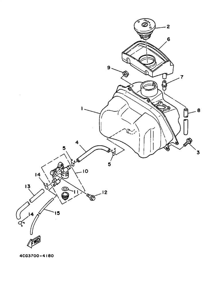 Yamaha jog parts manual billede 18