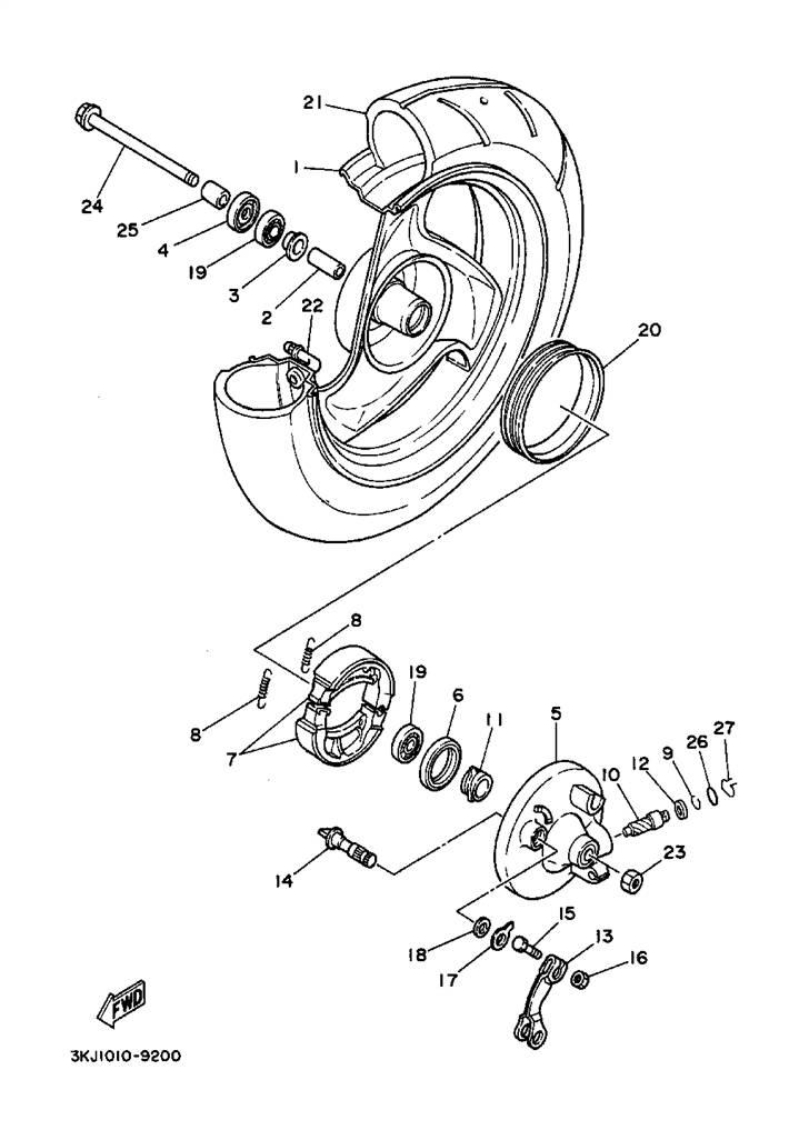 Yamaha jog parts manual billede 20