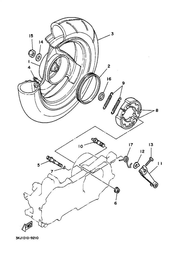 Yamaha jog parts manual billede 21