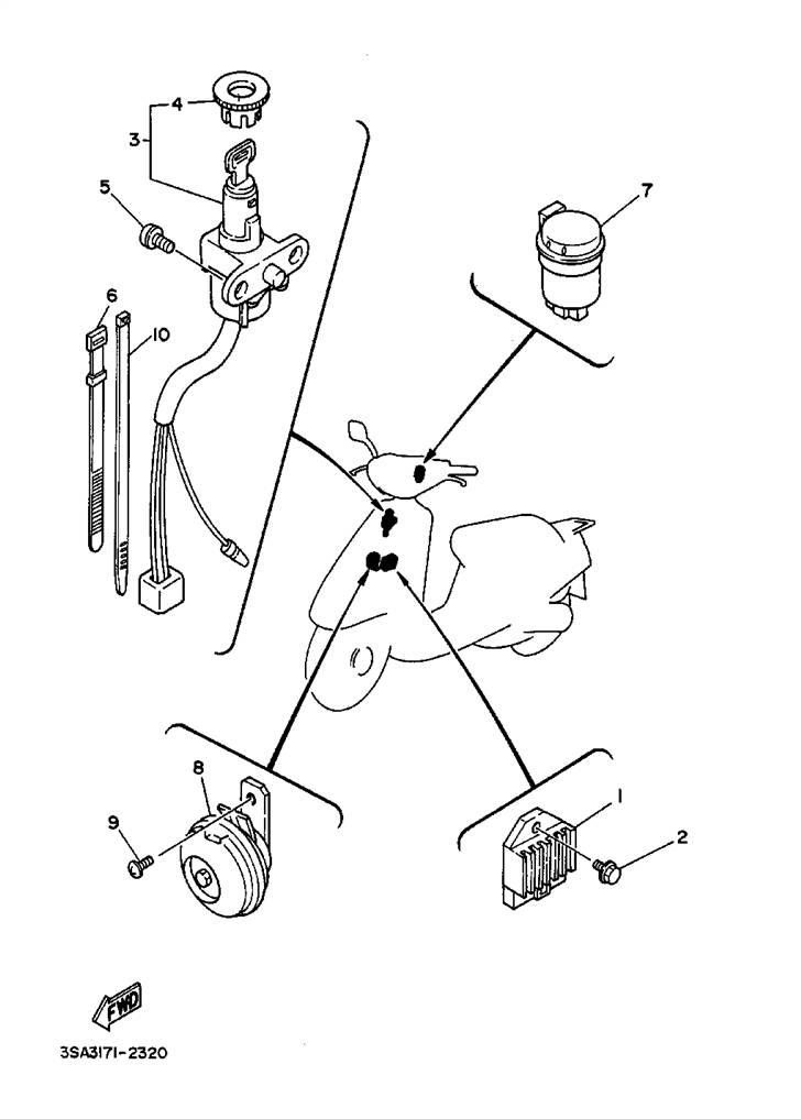 Yamaha jog parts manual billede 32