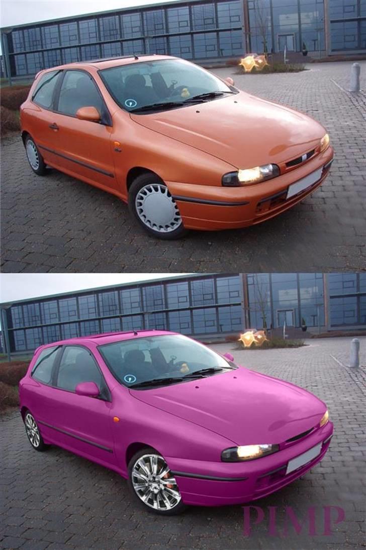 Har leget lidt med noget car styling i Photoshop - Fiat Bravo (Brink´s) billede 4