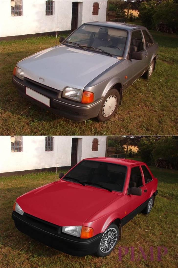 Har leget lidt med noget car styling i Photoshop - Ford Escort Claus´s gamle bil)

½ skrot til Pimp styl billede 10
