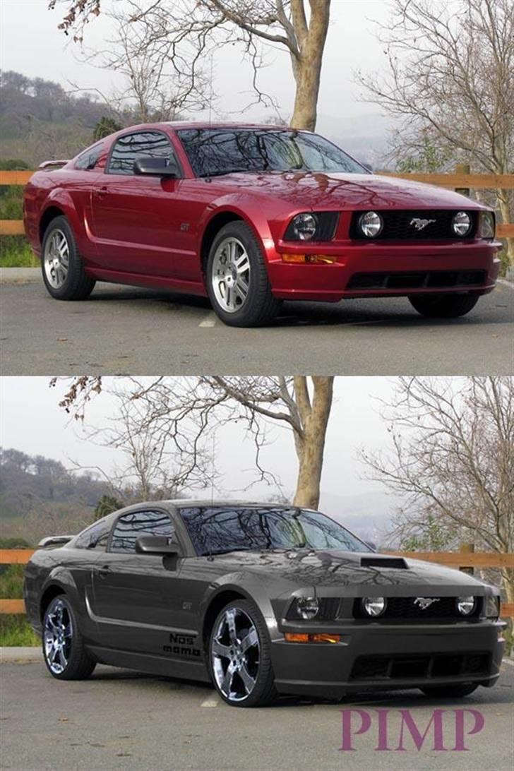 Har leget lidt med noget car styling i Photoshop - Ford Mustang GT billede 2